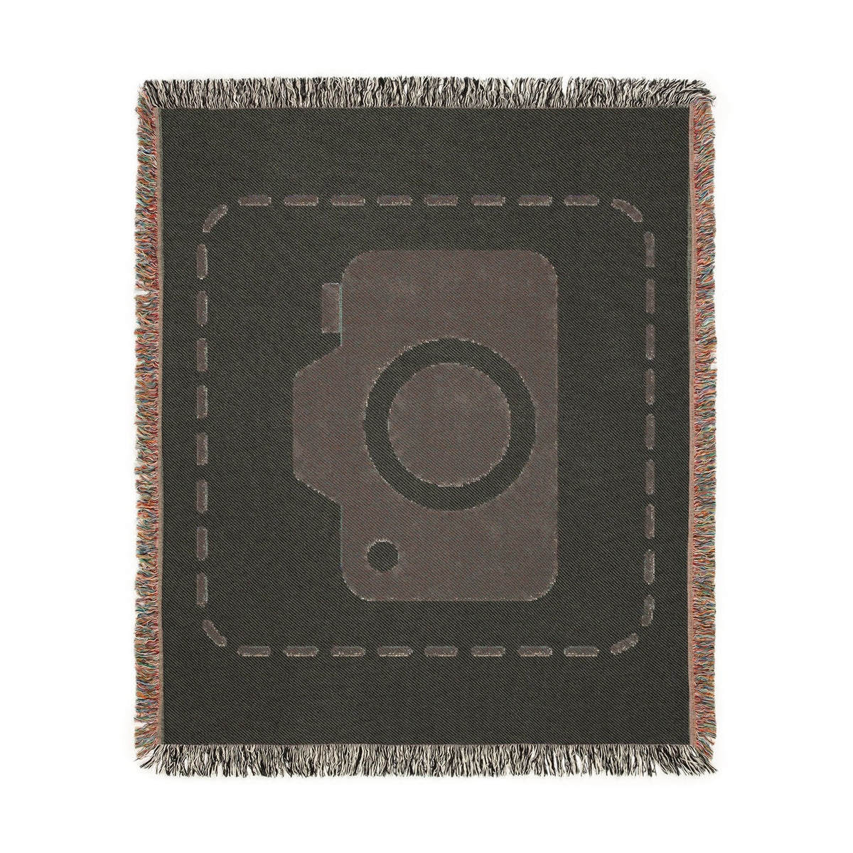 Custom Woven Photo Blanket – Your Photo Woven Into a Fringed Cotton Throw