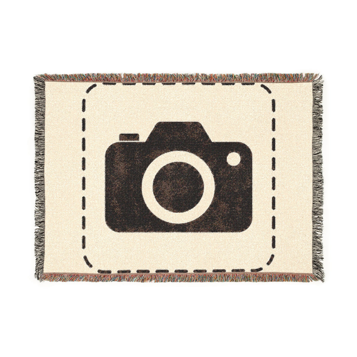 Custom Woven Photo Blanket – Your Photo Woven Into a Fringed Cotton Throw