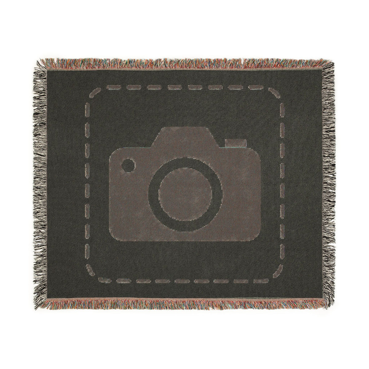 Custom Woven Photo Blanket – Your Photo Woven Into a Fringed Cotton Throw