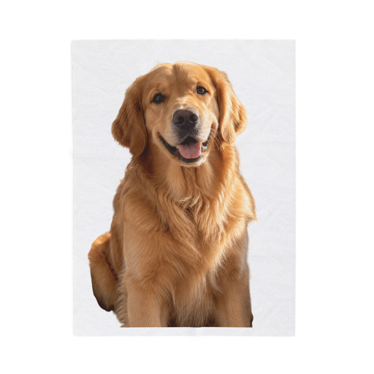 Custom photo blanket with your photo printed on soft plush velveteen