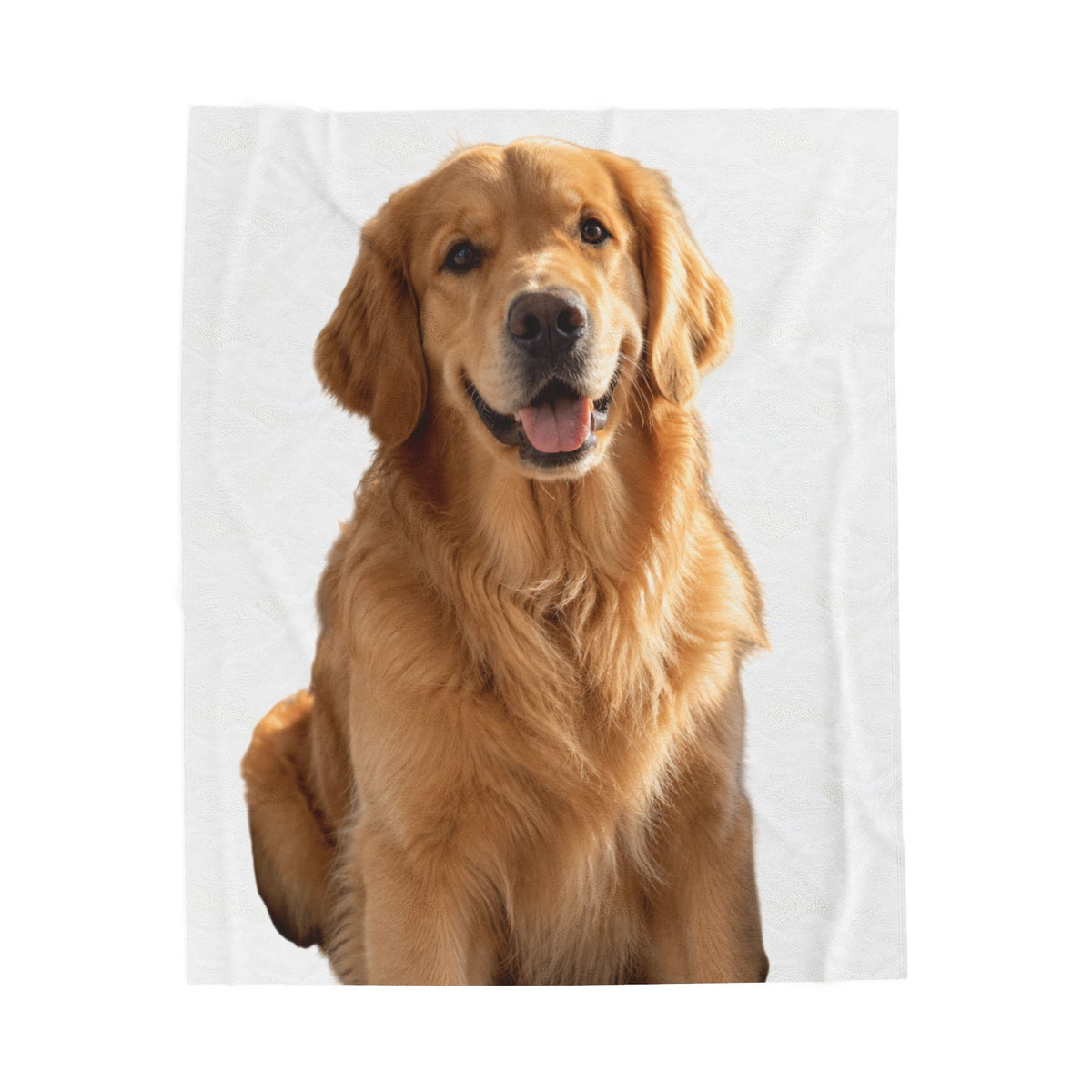Custom photo blanket with your photo printed on soft plush velveteen