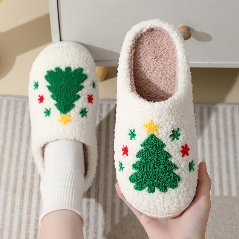 Christmas plush slippers – Santa, Gingerbread, Moose, Tree and Fox designs