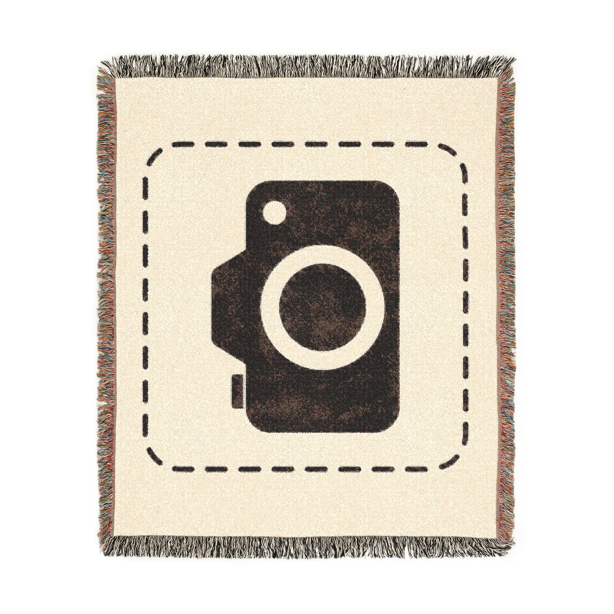 Custom Woven Photo Blanket – Your Photo Woven Into a Fringed Cotton Throw