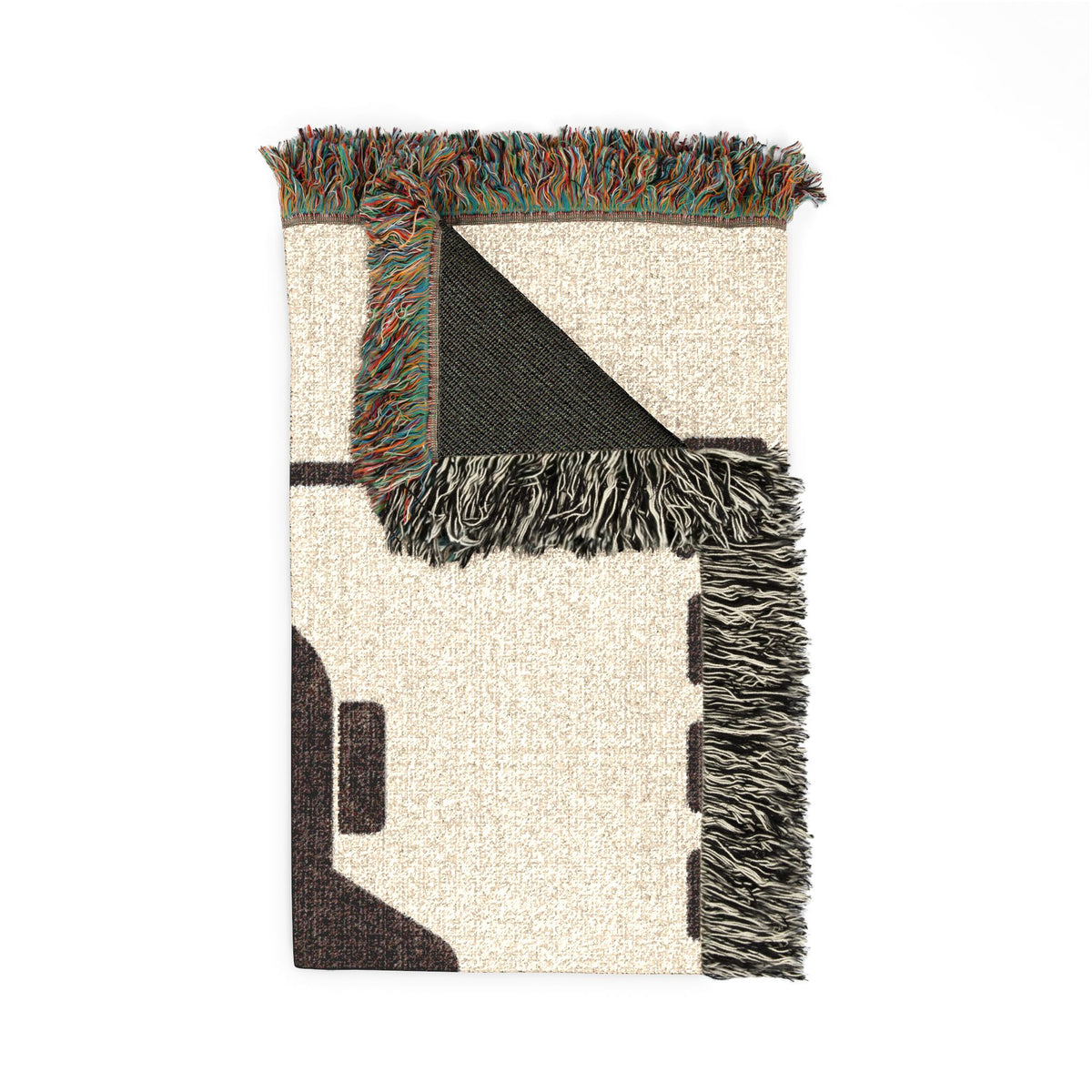 Custom Woven Photo Blanket – Your Photo Woven Into a Fringed Cotton Throw