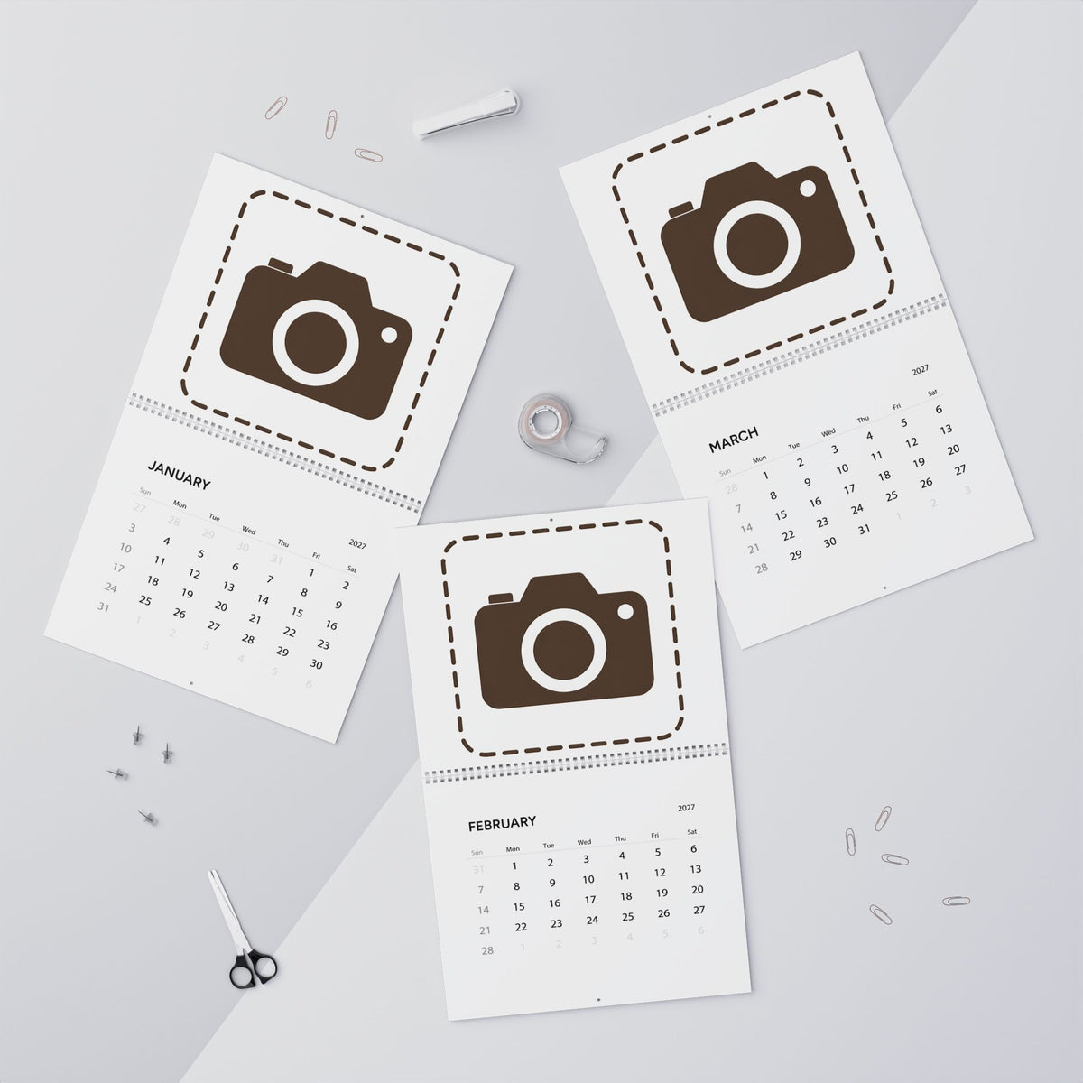 Custom Photo Calendar 2027 – 12 Months of Your Favorite Photos