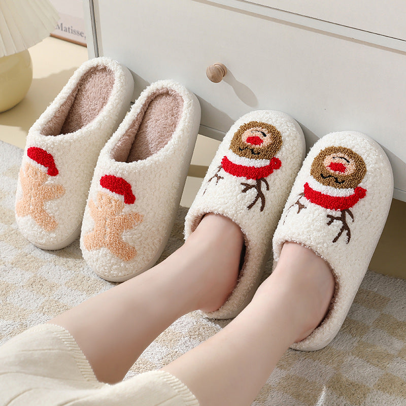 Christmas plush slippers – holiday gift idea