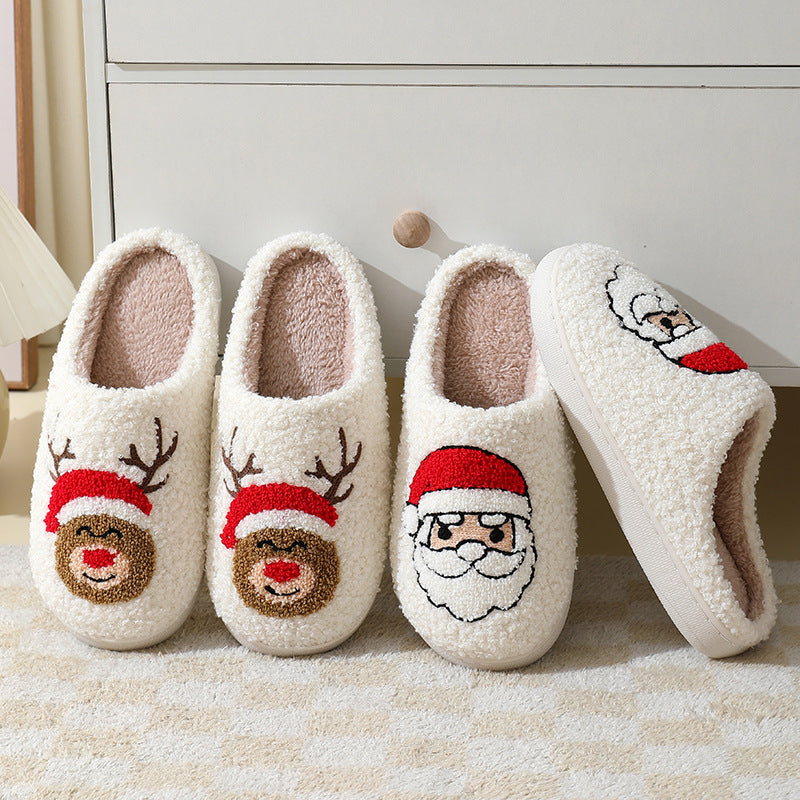 Matching Christmas slippers for family and couples