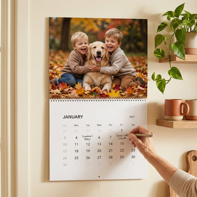 Custom Photo Calendar 2027 – 12 Months of Your Favorite Photos
